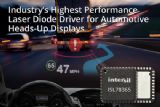 Intersil推出用于汽车平视显示器（HUD）的业内最高性能激光二极管驱动器